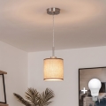 Brilagi - LED luster na sajli NUBILA 1xE27/60W/230V prečnik 14 cm braon
