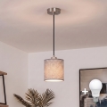 Brilagi - LED luster na sajli NUBILA 1xE27/60W/230V, prečnik 14 cm, crna/siva