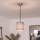 Brilagi - LED luster na sajli NUBILA 1xE27/60W/230V, prečnik 14 cm, crna/siva