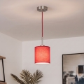 Brilagi - LED luster na sajli NUBILA 1xE27/60W/230V prečnik 14 cm crvena