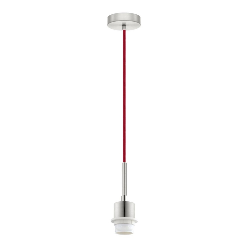 Brilagi - LED luster na sajli NUBILA 1xE27/60W/230V prečnik 14 cm crvena/siva