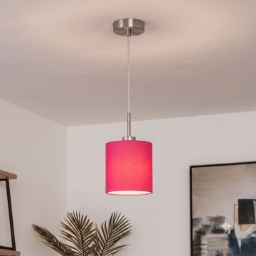 Brilagi - LED luster na sajli NUBILA 1xE27/60W/230V prečnik 14 cm ružičasta