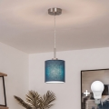 Brilagi - LED luster na sajli NUBILA 1xE27/60W/230V prečnik 14 cm tamno plava