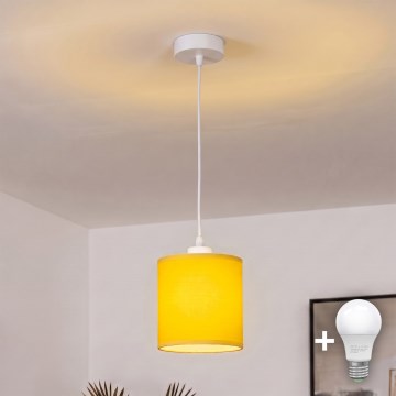 BRILAGI - LED luster na sajli NUBILA 1xE27/60W/230V Ø 14 cm bela/žuta