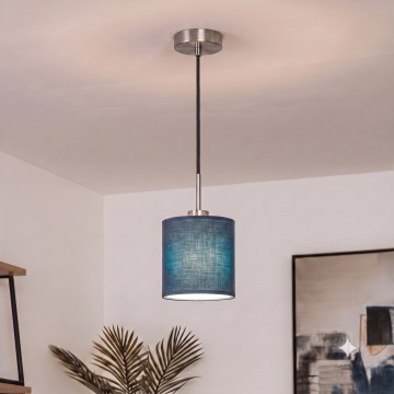 Brilagi - LED luster na sajli NUBILA 1xE27/60W/230V Ø 14 cm crna/tamno plava