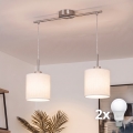 Brilagi - LED luster na sajli NUBILA 2xE27/60W/230V bela