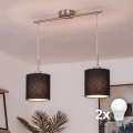 Brilagi - LED luster na sajli NUBILA 2xE27/60W/230V crna