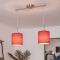 Brilagi - LED luster na sajli NUBILA 2xE27/60W/230V crvena