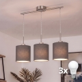 Brilagi - LED luster na sajli NUBILA 3xE27/60W/230V antracit