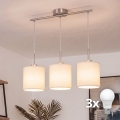 Brilagi - LED luster na sajli NUBILA 3xE27/60W/230V krem boje