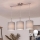 Brilagi - LED luster na sajli NUBILA 3xE27/60W/230V svetlo siva