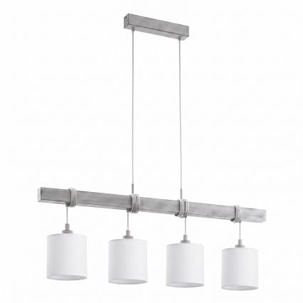 BRILAGI - LED luster na sajli NUBILA 4xE27/60W/230V siva/bela