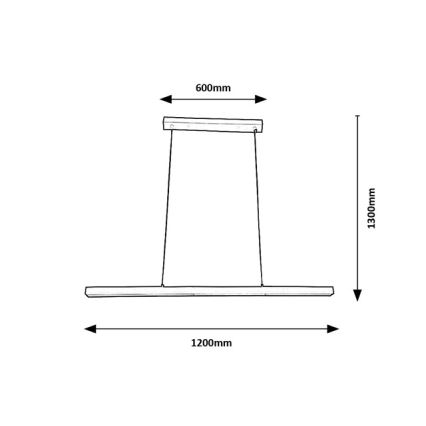 BRILAGI - LED luster na sajli PAXIS LED/30W/230V 120 cm bela