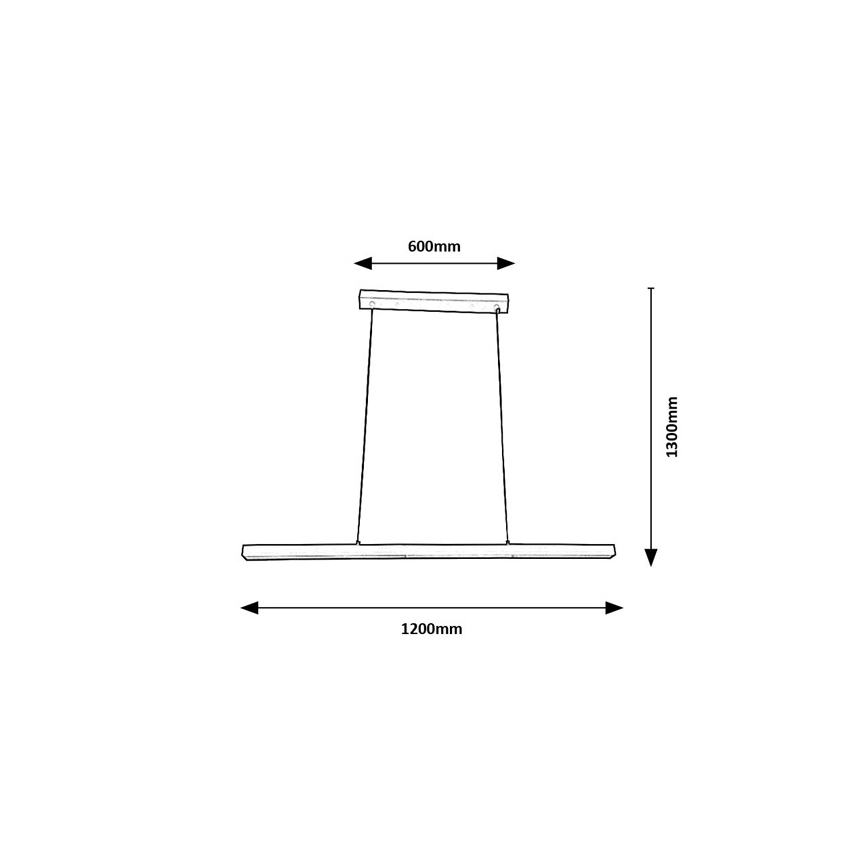 BRILAGI - LED luster na sajli PAXIS LED/30W/230V 120 cm bela