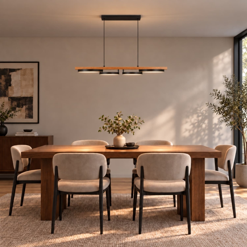 BRILAGI - LED luster na sajli PLANK LED/35W/230V 4000K 30x100 cm drvo