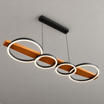 BRILAGI - LED luster na sajli PLANK LED/35W/230V 4000K 30x100 cm drvo