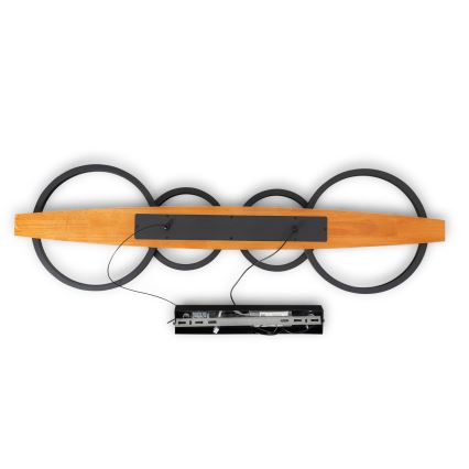 BRILAGI - LED luster na sajli PLANK LED/35W/230V 4000K 30x100 cm drvo