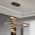 Brilagi - LED luster na sajli PONDIE LED/43W/230V 80x30 cm crna