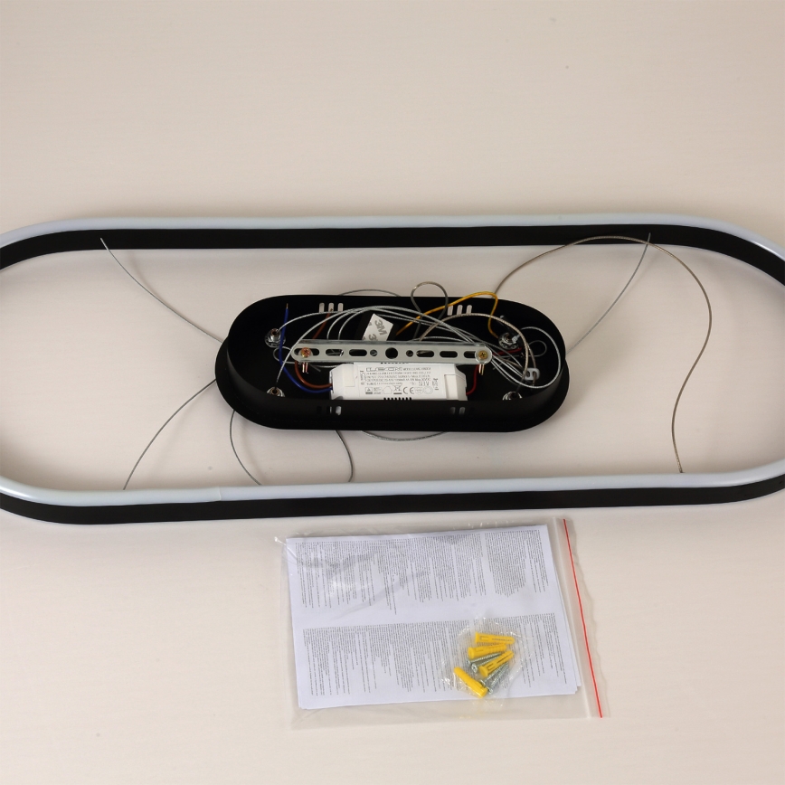 Brilagi - LED luster na sajli PONDIE LED/43W/230V 80x30 cm crna