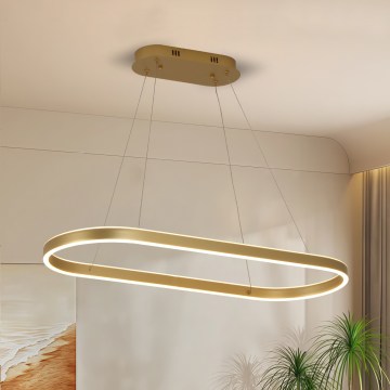 Brilagi - LED luster na sajli PONDIE LED/44W/230V 80x30 cm zlatni