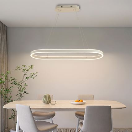 BRILAGI - LED luster na sajli PONDIE LED/45W/230V 80x30 cm bela