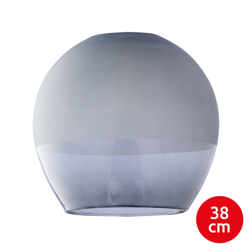 BRILAGI - LED luster na sajli RETRO GLASS 1xE27/60W/230V prečnik 38 cm mat hrom/zadimljeno siva