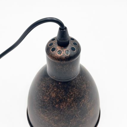 Brilagi - LED luster na sajli RIDDY 1xE27/60W/230V bakarna/patina