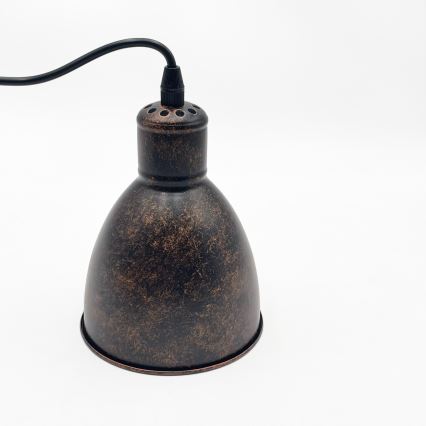 Brilagi - LED luster na sajli RIDDY 1xE27/60W/230V bakarna/patina