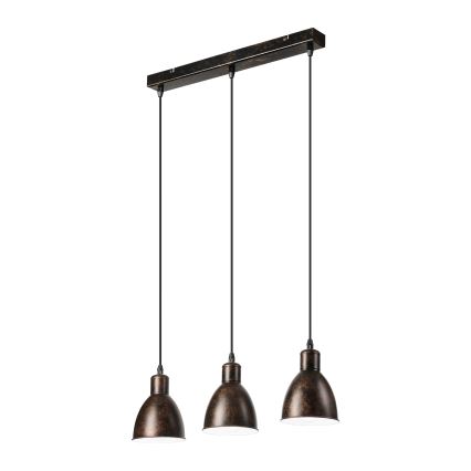 BRILAGI - LED luster na sajli RIDDY 3xE27/60W/230V bakar/patina