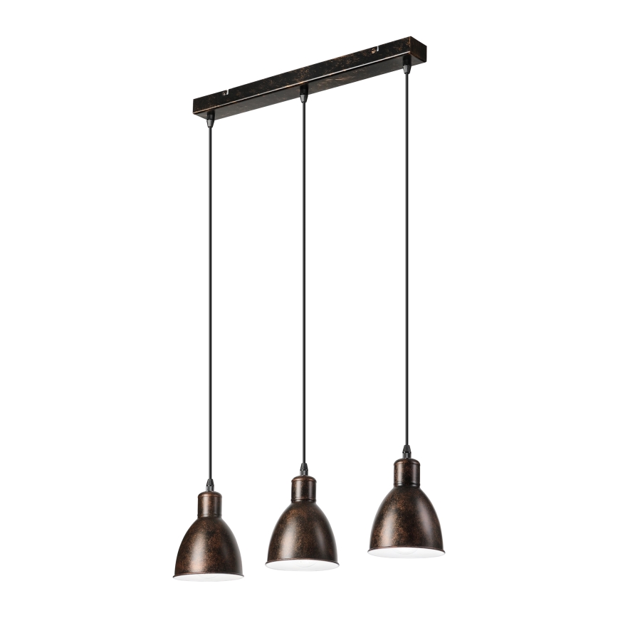 Brilagi - LED luster na sajli RIDDY 3xE27/60W/230V bakarna/patina