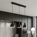 Brilagi - LED luster na sajli RIDDY 3xE27/60W/230V crna