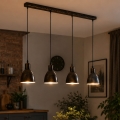 Brilagi - LED luster na sajli RIDDY 4xE27/60W/230V bakarna/patina