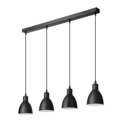 Brilagi - LED luster na sajli RIDDY 4xE27/60W/230V crna