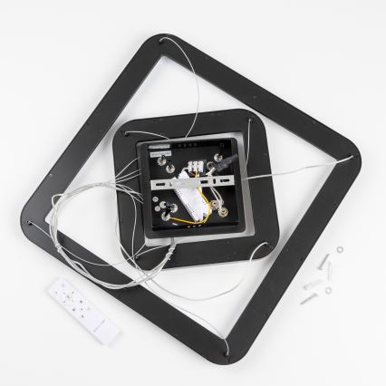 Brilagi - LED prigušiva luster na sajli FALCON SLIM LED/78W/230V 3000-6500K 50x50 cm crna + daljinski upravljač