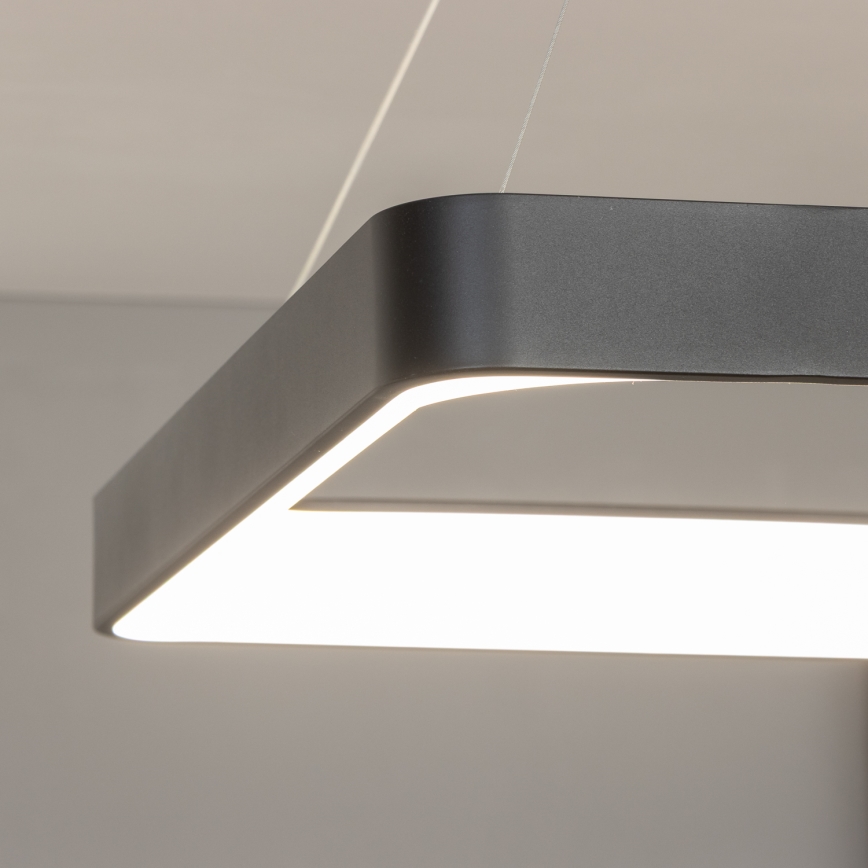 Brilagi - LED luster na sajli FALCON II sa prigušiva LED/125W/230V 3000-6500K 60x60 cm crna + daljinski upravljač