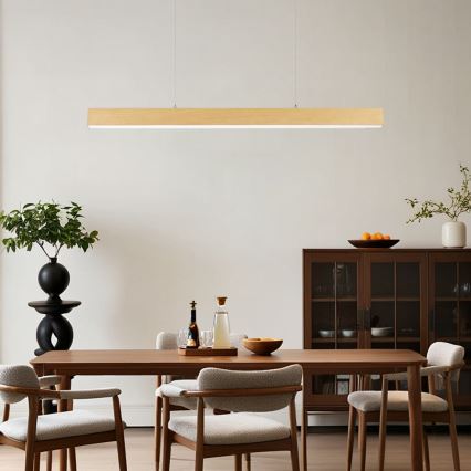 Brilagi - LED luster na sajli SLEEKLINE LED/40W/230V 3000/4500/6000K dekor hrasta