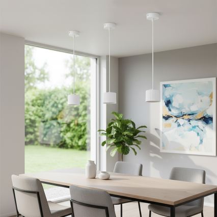 Brilagi - LED Luster na sajli STRIPY 1xGX53/15W/230V bela