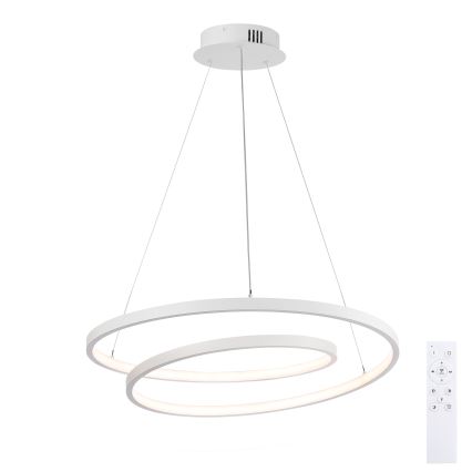 Brilagi - prigušiva LED viseći luster na sajli TWISTER LED/48W/230V 3000-6000K Ø 50 cm bela + daljinski upravljač