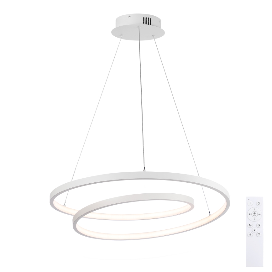Brilagi - prigušiva LED viseći luster na sajli TWISTER LED/48W/230V 3000-6000K Ø 50 cm bela + daljinski upravljač