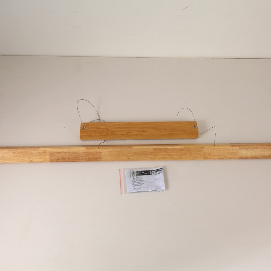 Brilagi - LED luster na sajli UMEA WOOD LED/40W/230V 150 cm drvo