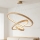 Brilagi - LED luster na sajli UMEA WOOD LED/45W/230V, prečnik 60 cm, drveni