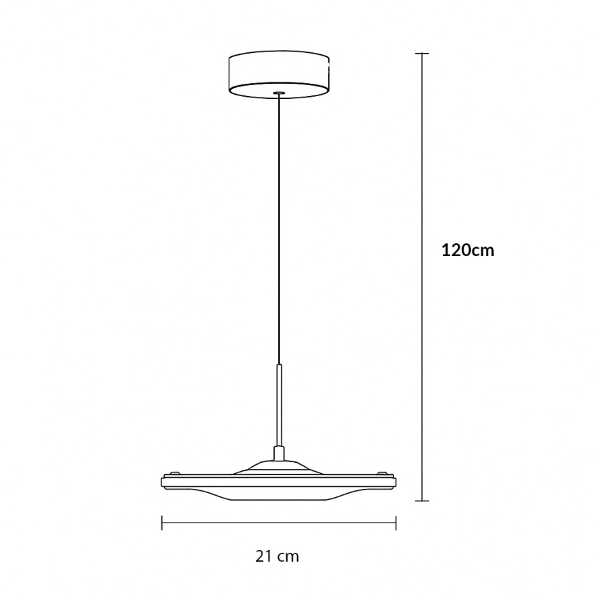 Brilagi - LED luster na sajli VERANO LED/15W/230V