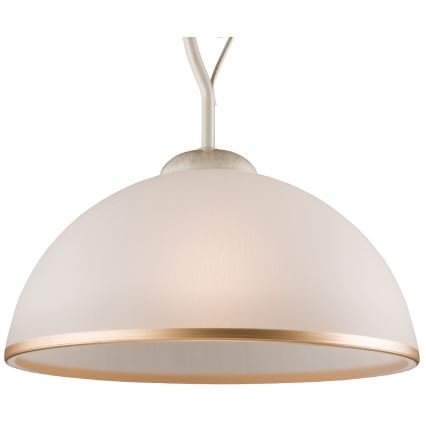 Brilagi - LED luster na šipci ANTICO 1xE27/60W/230V bela patina