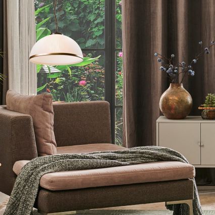 Brilagi - LED luster na šipci ANTICO 1xE27/60W/230V bronzana patina