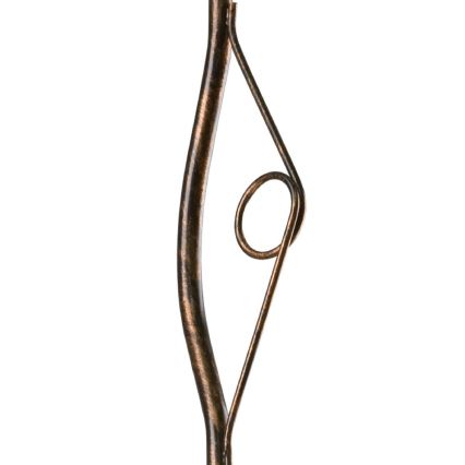 Brilagi - LED luster na šipci ANTICO 1xE27/60W/230V bronzana patina