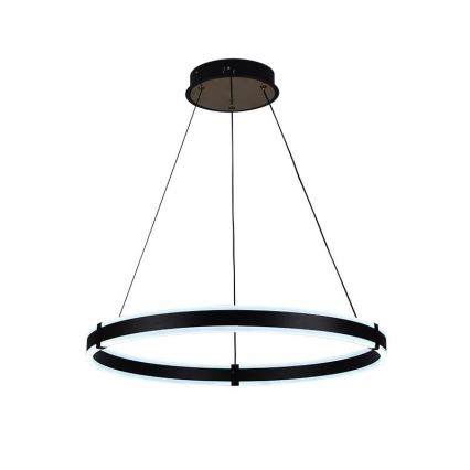 Brilagi - LED prigušiva luster na sajli CIRCLE LED/85W/230V 3000-6500K Ø 60 cm crna + daljinski upravljač