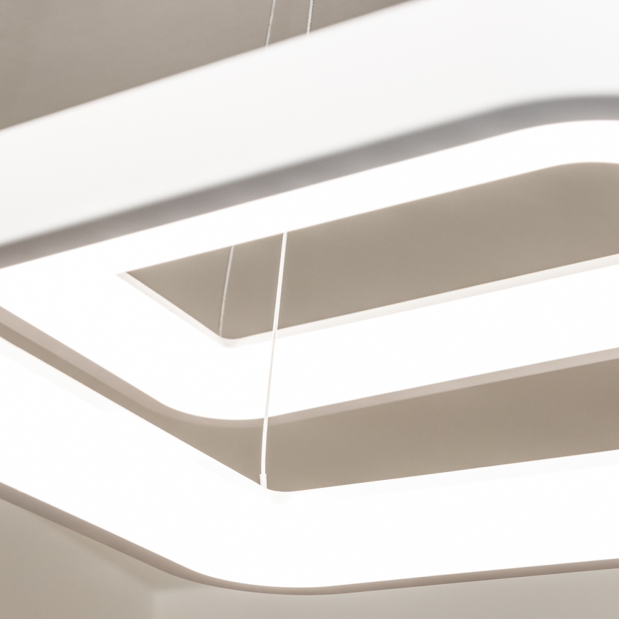 Brilagi - LED prigušiva luster na sajli FALCON SLIM LED/78W/230V 3000-6500K 50x50 cm bela + daljinski upravljač