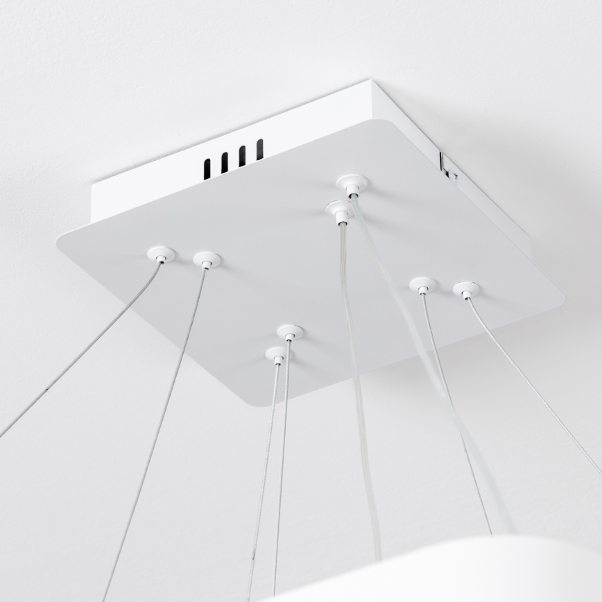 Brilagi - LED prigušiva luster na sajli FALCON SLIM LED/78W/230V 3000-6500K 50x50 cm bela + daljinski upravljač