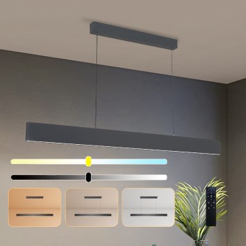 Brilagi - LED luster sa prigušivanjem na sajli SLIMLINE LED/40W/230V 3000-6000K antracit + daljinski upravljač