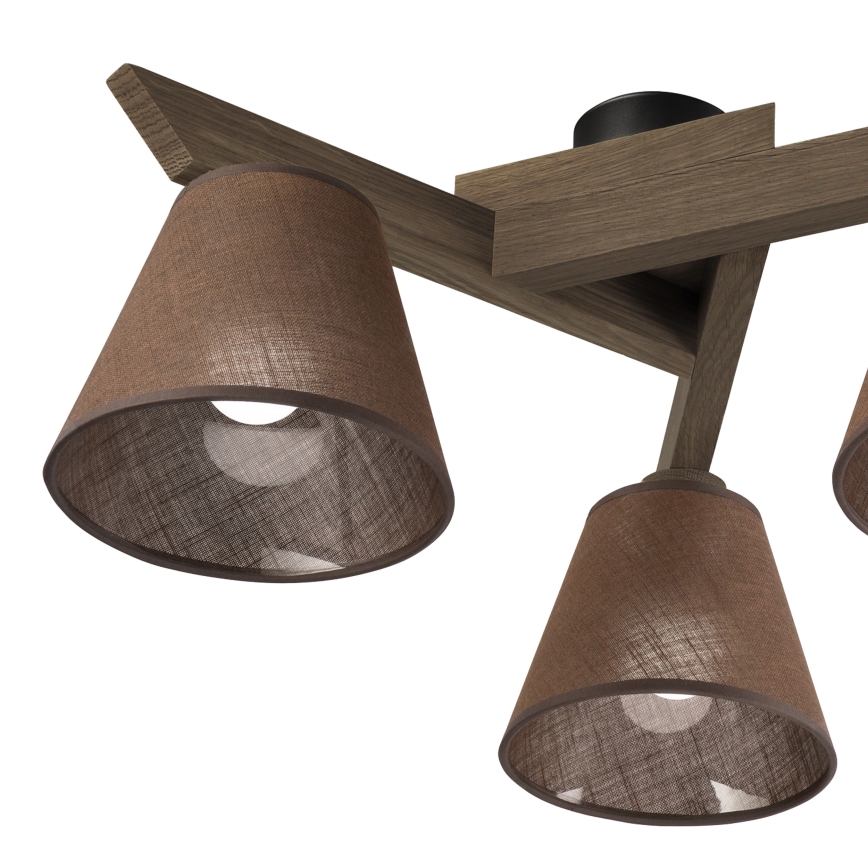 Brilagi - LED  Nadgradni plafonski luster ANTHONY 3xE14/40W/230V hrast/orah/braon